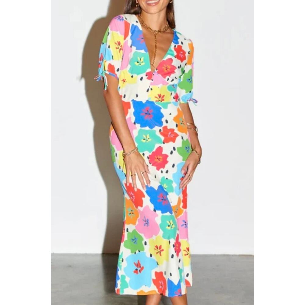 Never fully dressed colorful floral Maxi Dress - Picture 2 of 6